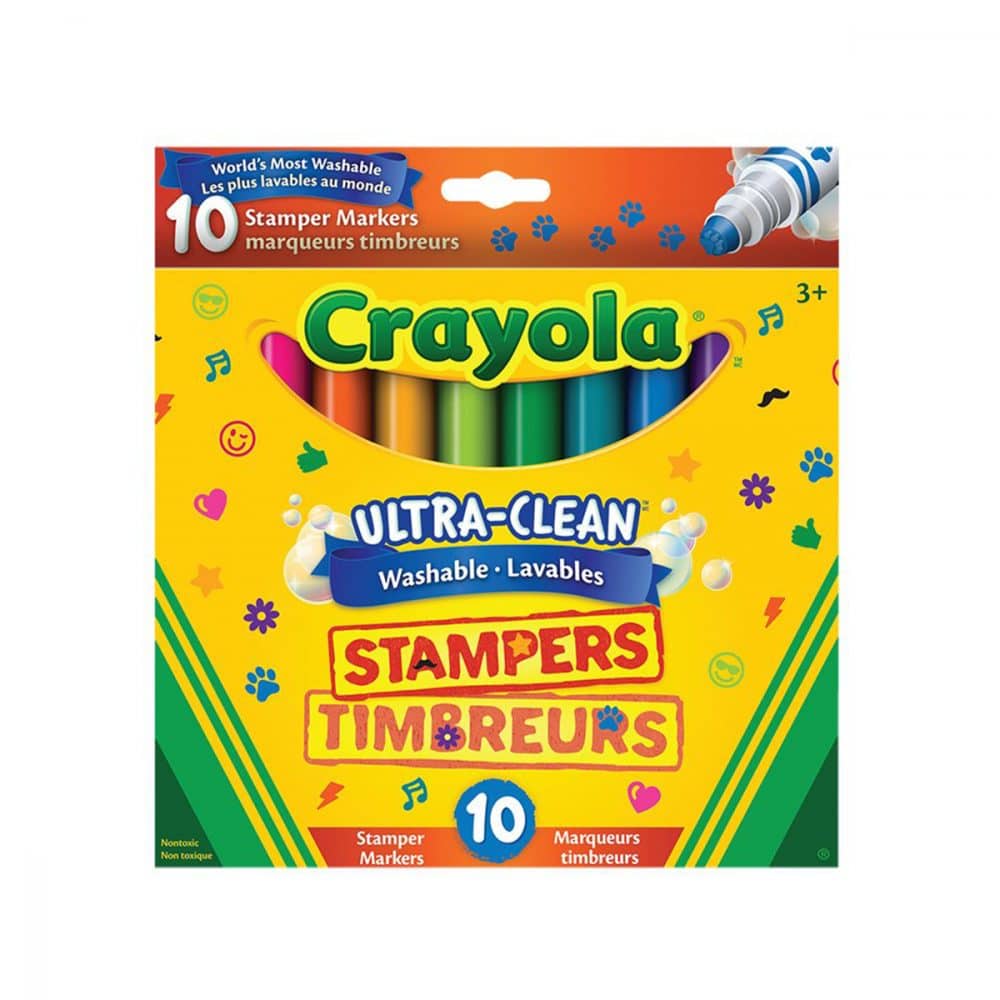 Paquet de 10 marqueurs timbreurs lavables Crayola