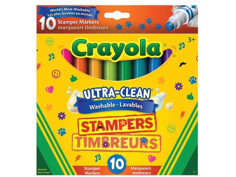 Paquet de 10 marqueurs timbreurs lavables Crayola