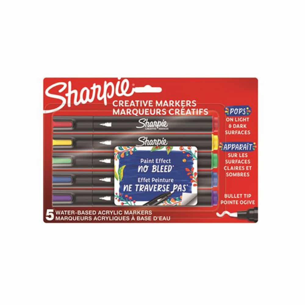 Ensemble de 5 marqueurs créatifs Sharpie pointe bullet