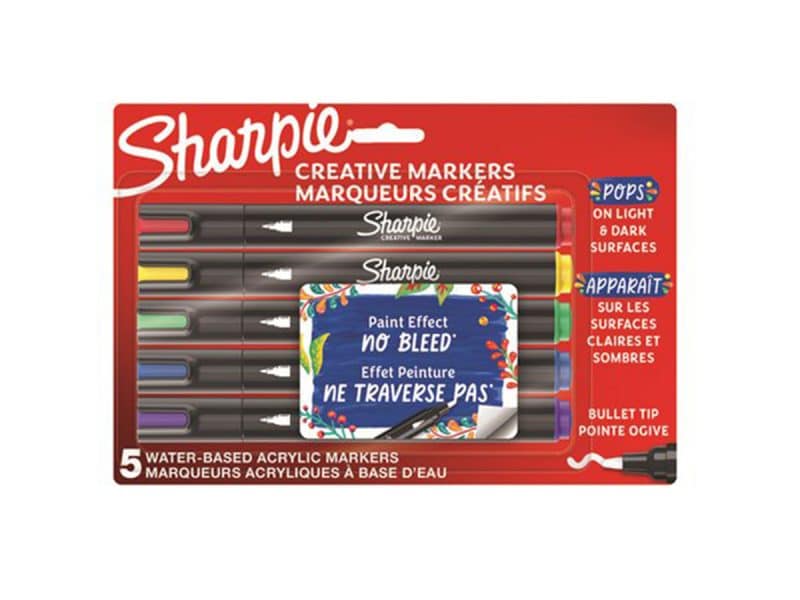 Ensemble de 5 marqueurs créatifs Sharpie pointe bullet