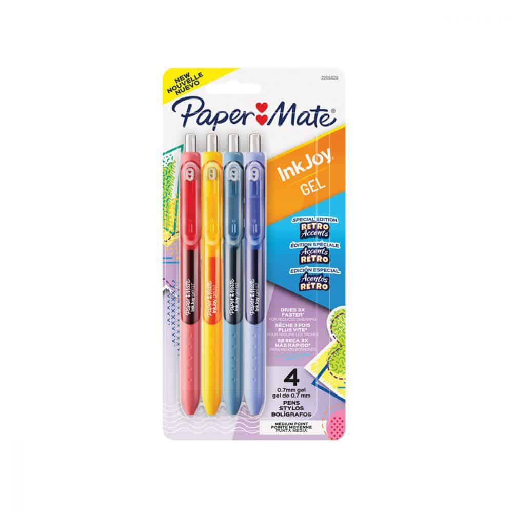 Paquet de 4 Stylos Papermate Inkjoy 0.7 - Retro