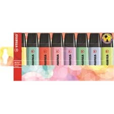 pqt 8 surligneurs stabilo boss pastel