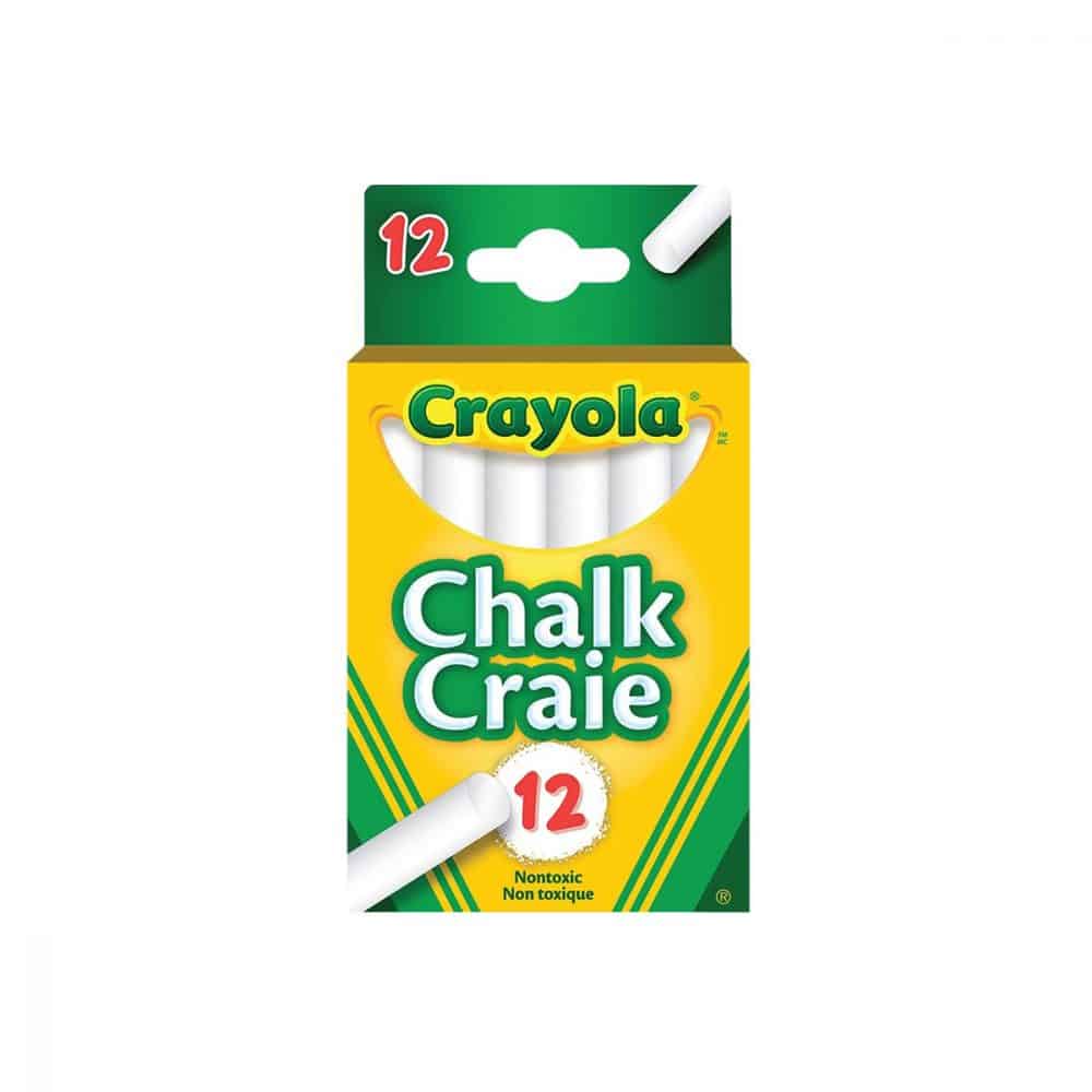Craies à tableau - Blanches - Boite de 12