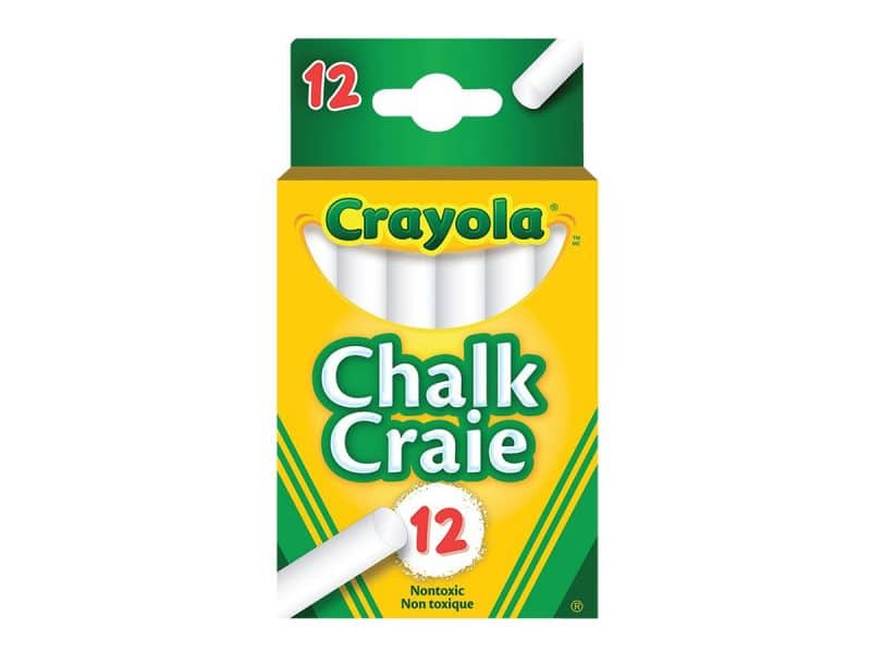 Craies à tableau - Blanches - Boite de 12