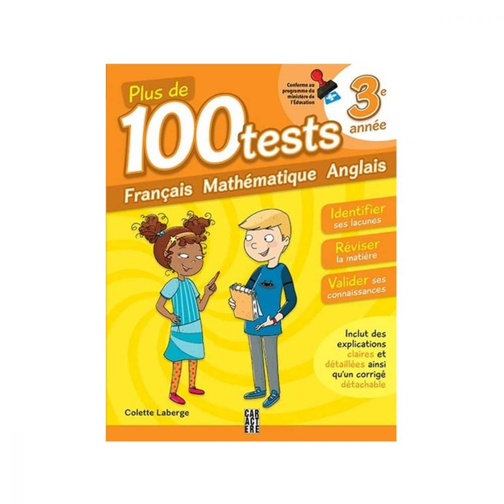 Plus de 100 tests 3e année