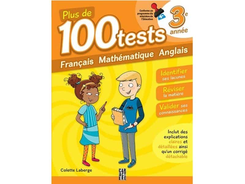 Plus de 100 tests 3e année