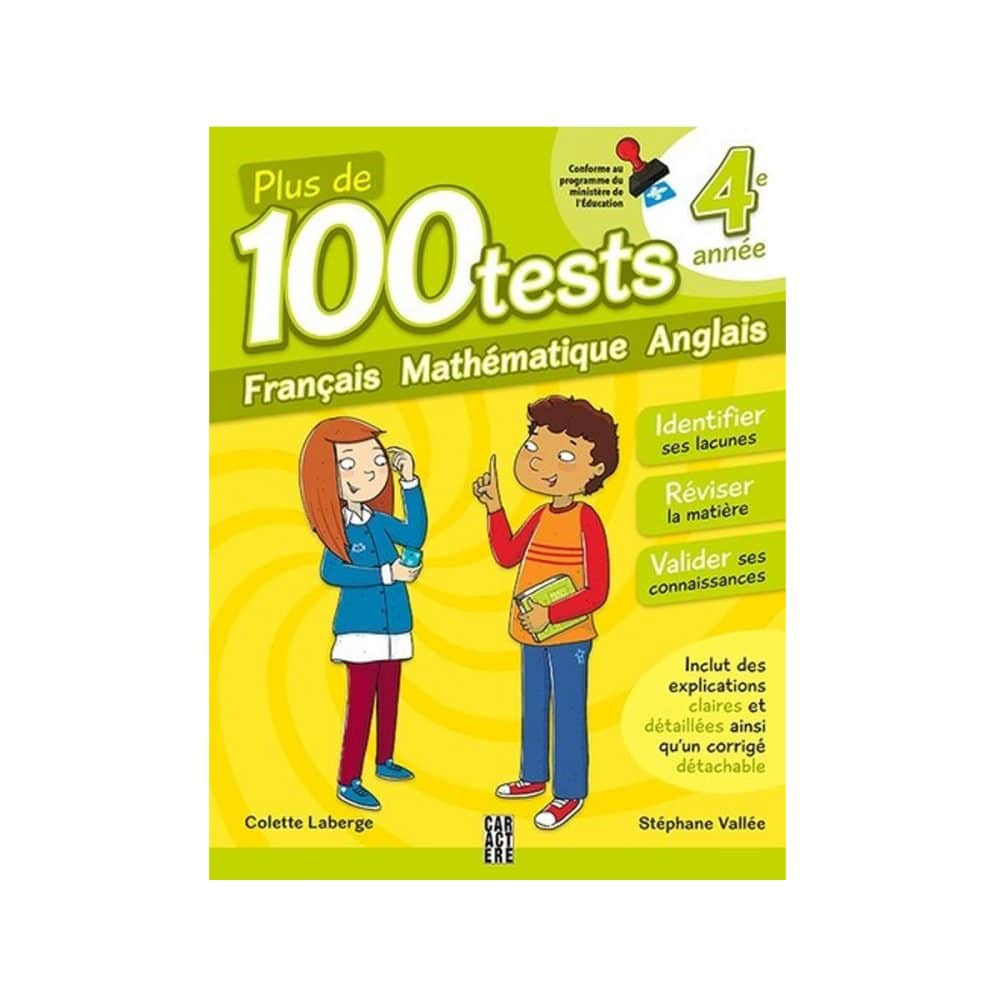 Plus de 100 tests 4e année