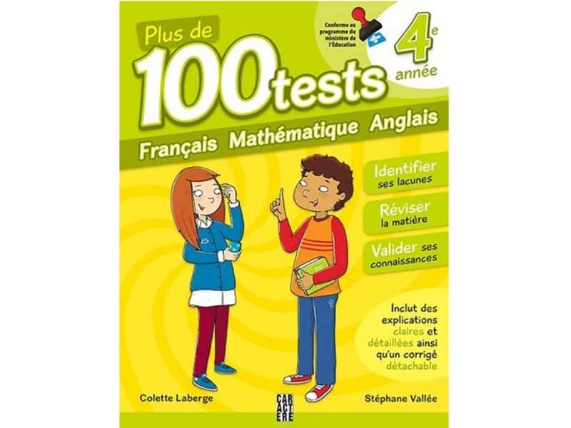 Plus de 100 tests 4e année