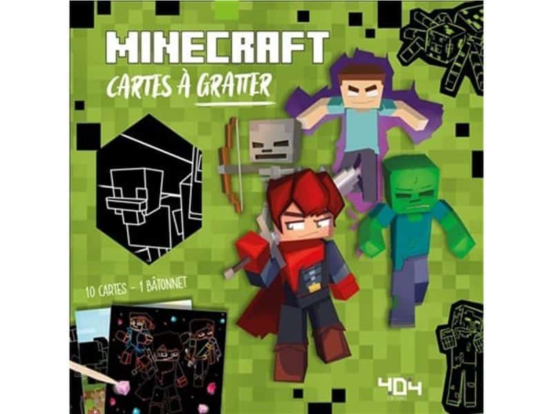 Minecraft cartes à gratter