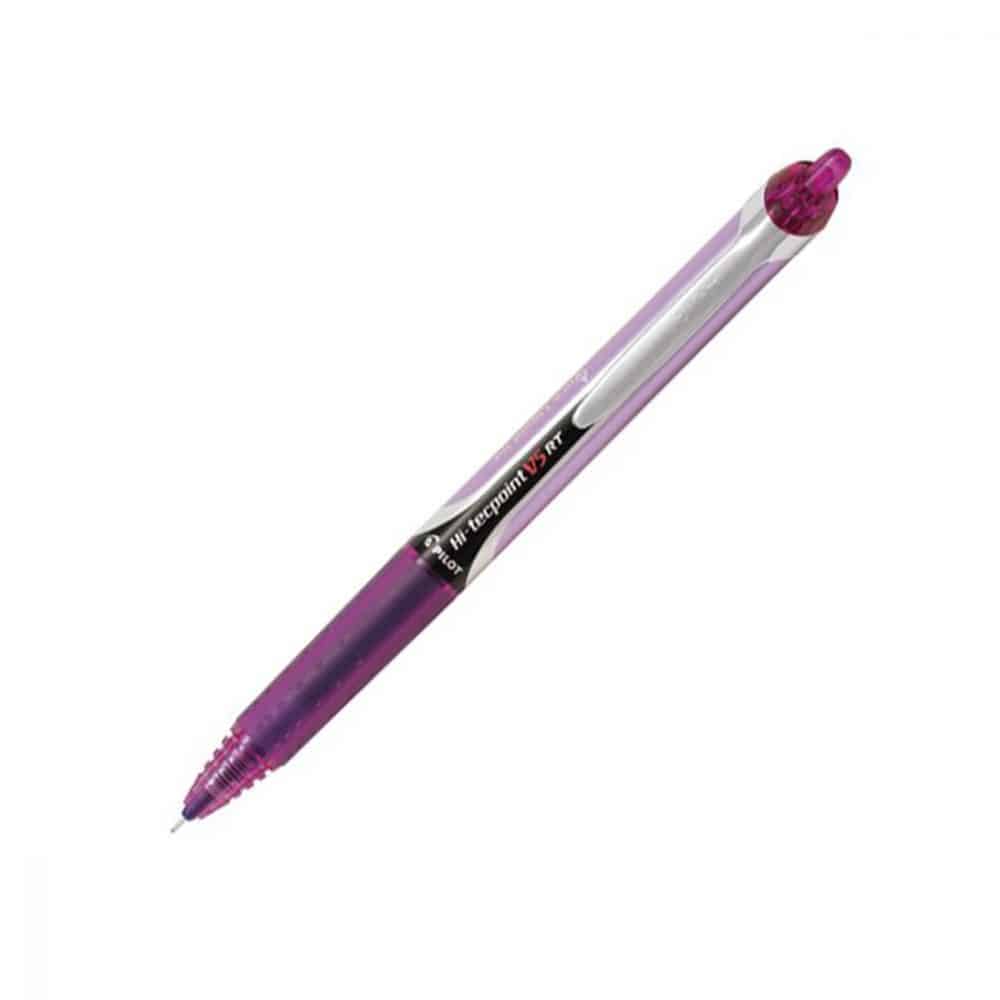 Stylo rétractable Pilot Hi-techpoint 0.5 - violet