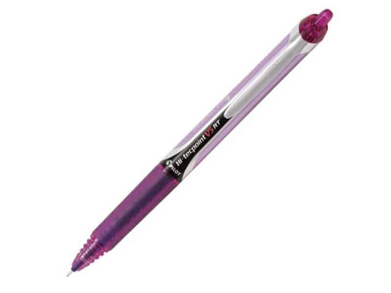 Stylo rétractable Pilot Hi-techpoint 0.5 - violet