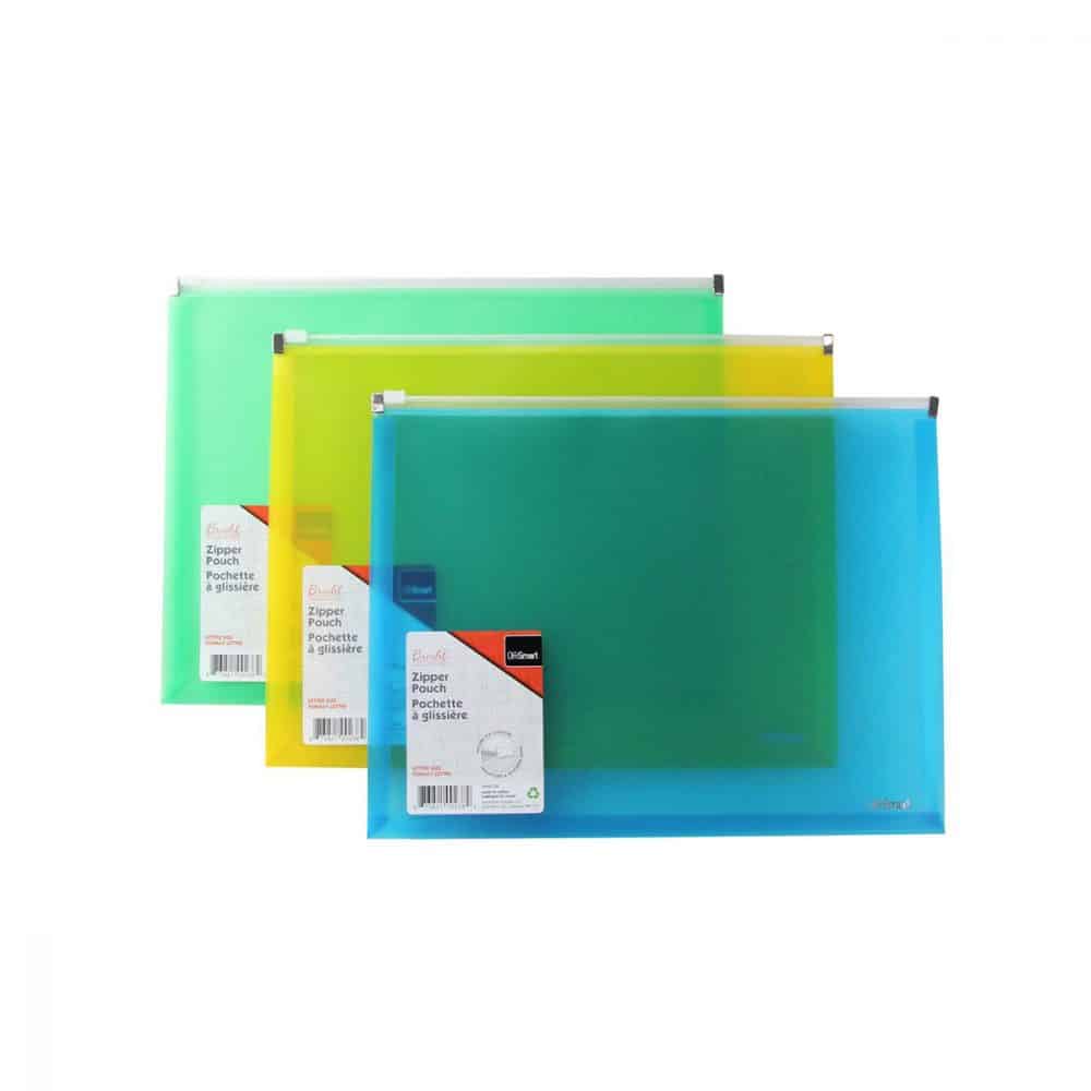 OFFISMART Enveloppe expansible à glissière, assortie