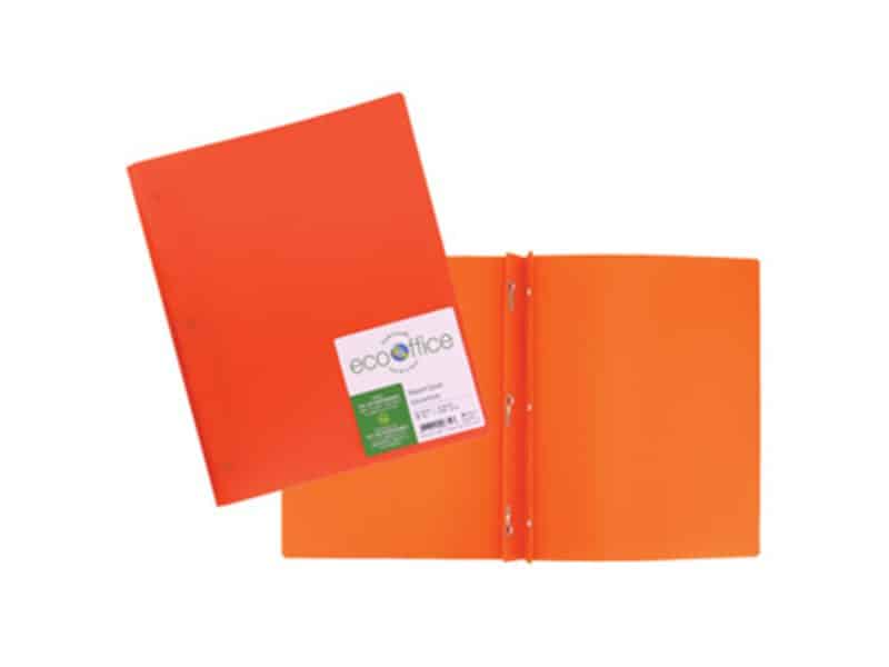 duo-tang en poly 3 attaches EcoOffice - orange