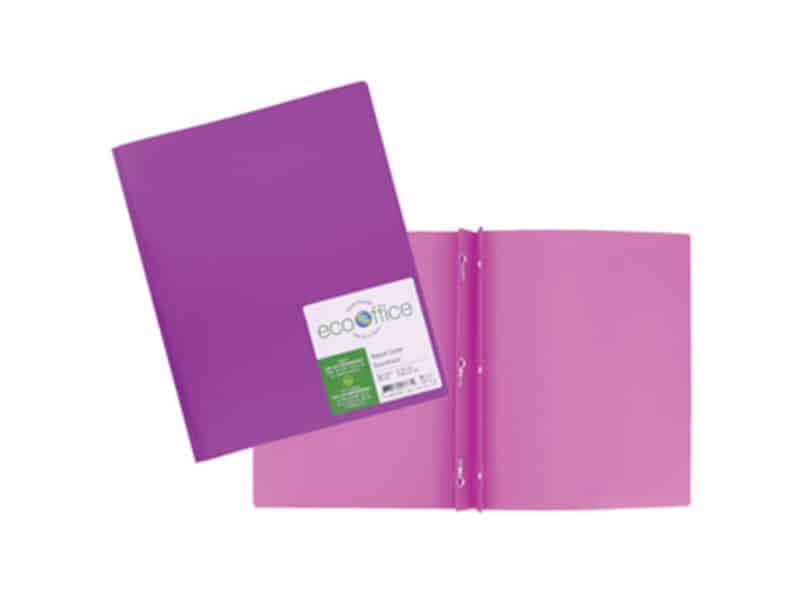 duo-tang en poly 3 attaches EcoOffice - mauve