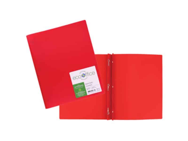 duo-tang en poly 3 attaches EcoOffice - rouge