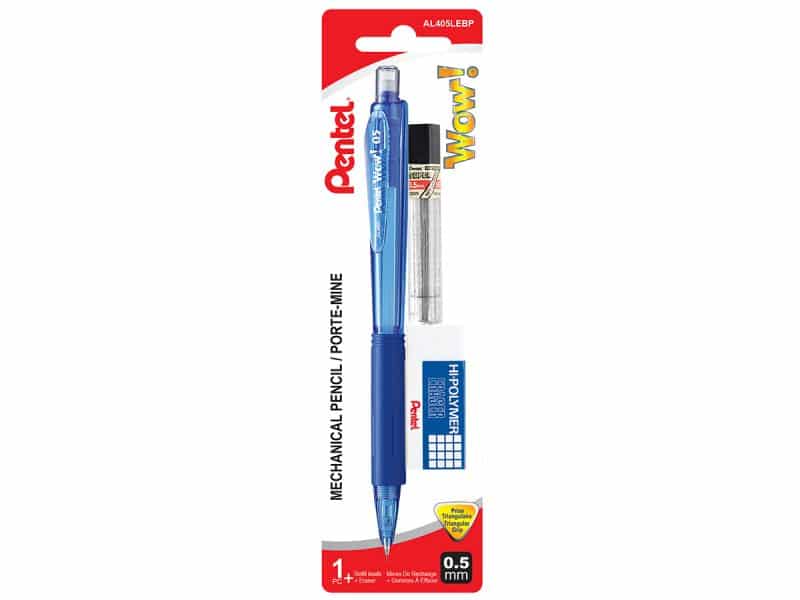 Ensemble de porte-mines Pentel WOW 0.5 avec mines et efface