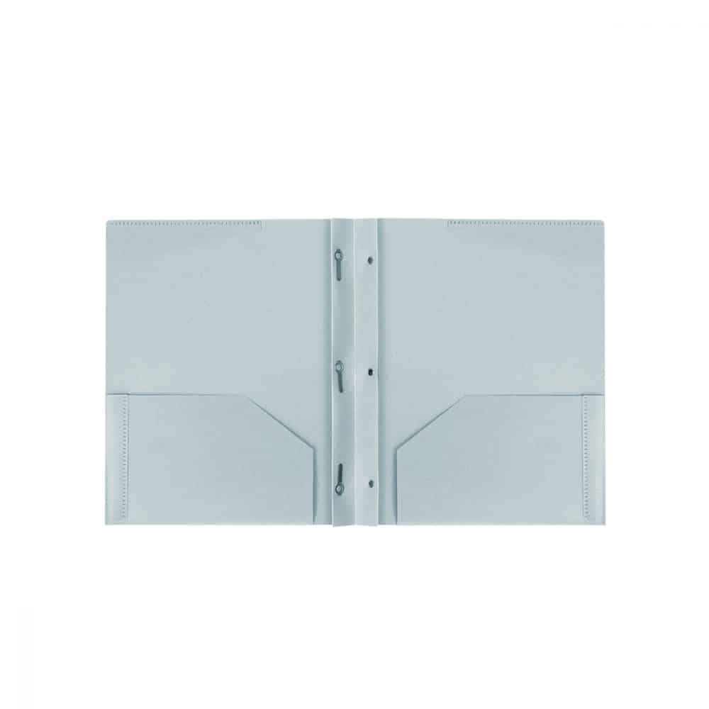 portfolio attaches et pochettes plastique biodégradable bleu