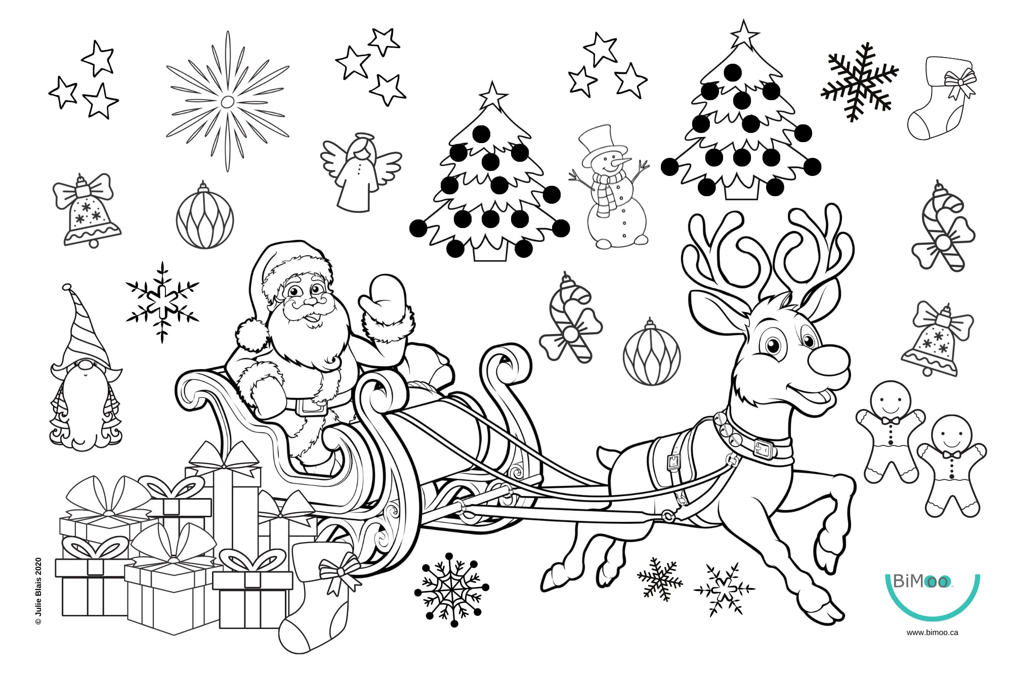 Bimoo napperon Noel 12 x 18 – Image 2