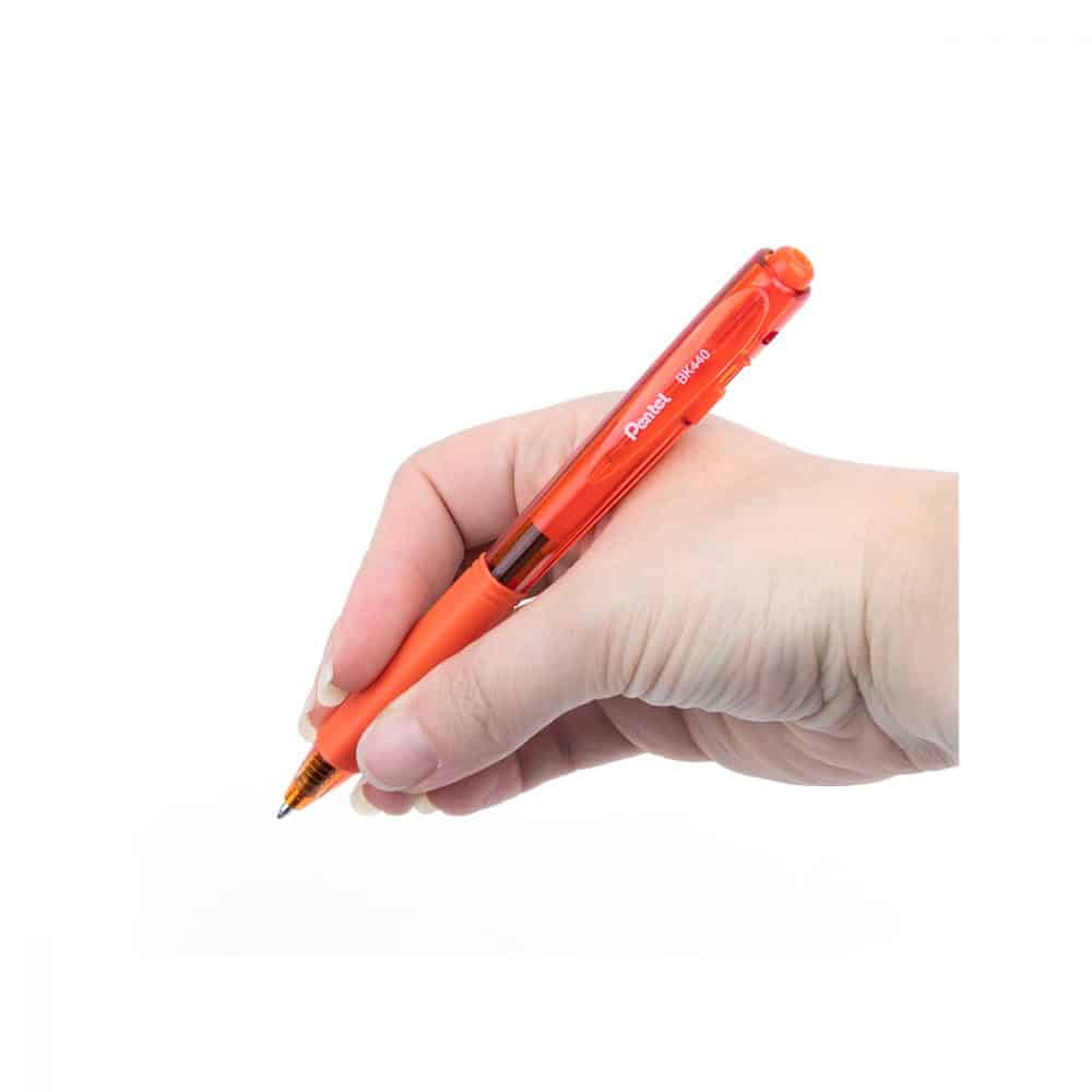 Stylo rétractable Pentel BK440 1.0 - orange