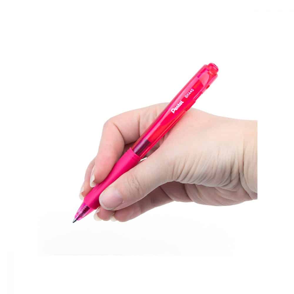 Stylo rétractable Pentel BK440 1.0 - rose