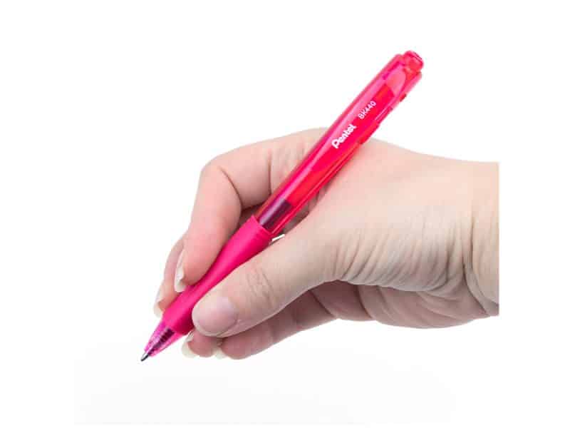 Stylo rétractable Pentel BK440 1.0 - rose
