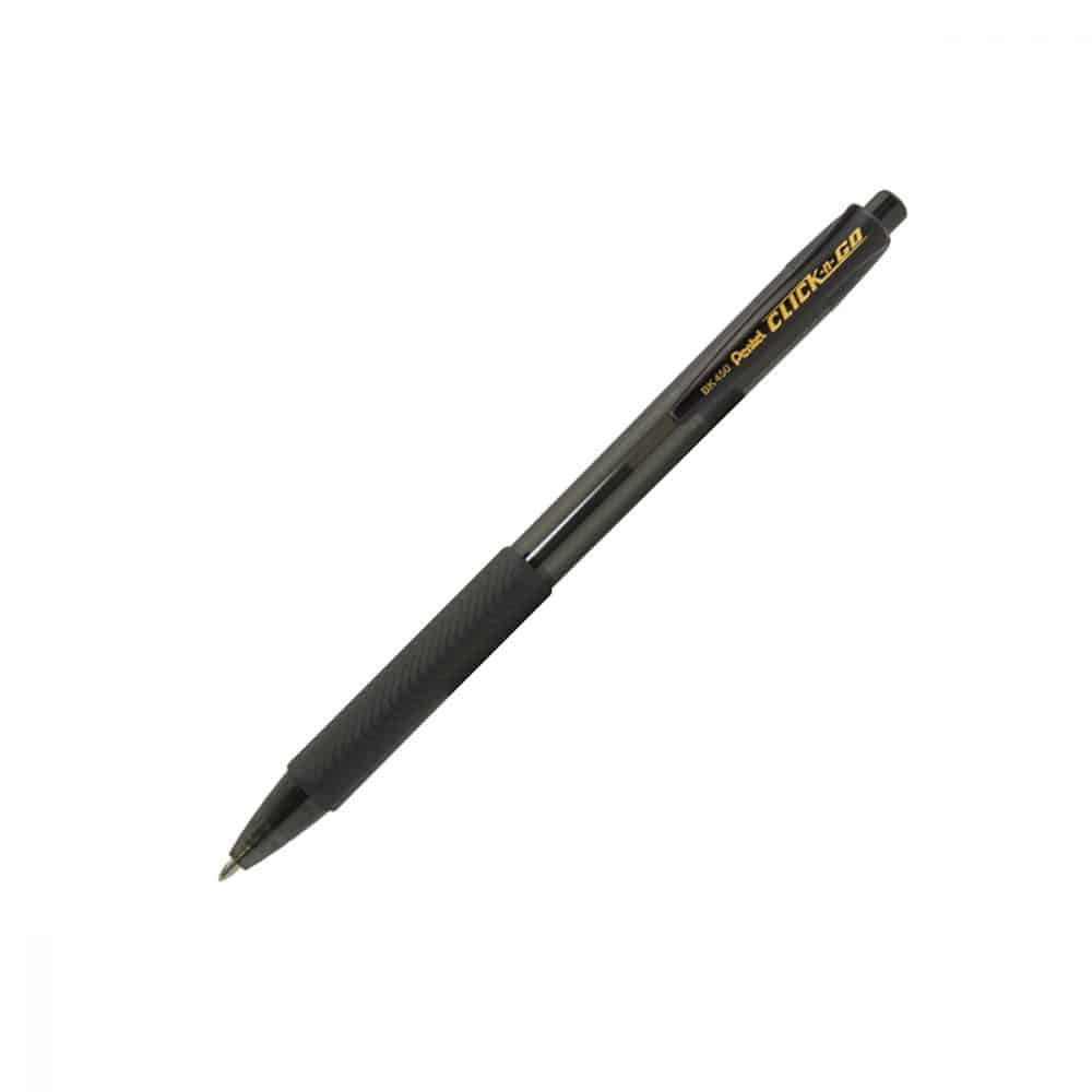 Stylo rétractable Pentel Clic-N-Go 1.0 - noir