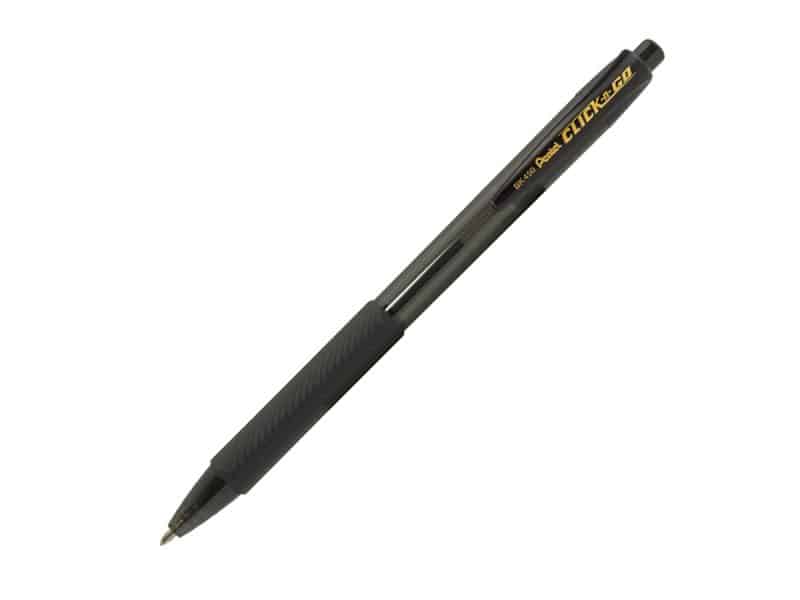 Stylo rétractable Pentel Clic-N-Go 1.0 - noir
