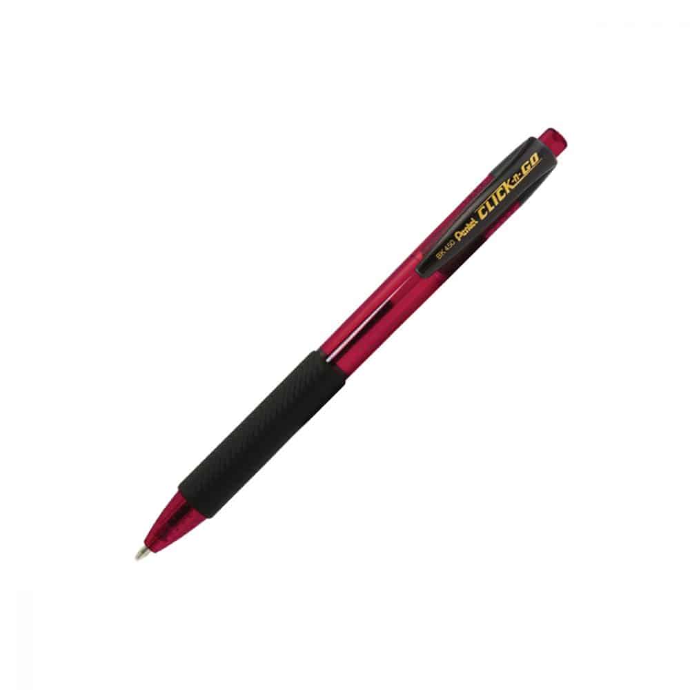 Stylo rétractable Pentel Clic-N-Go 1.0 - rouge
