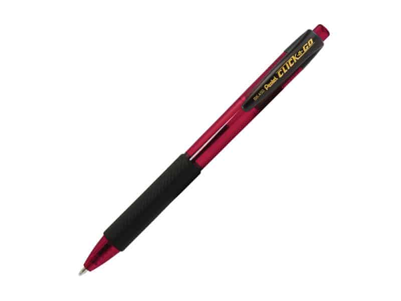 Stylo rétractable Pentel Clic-N-Go 1.0 - rouge