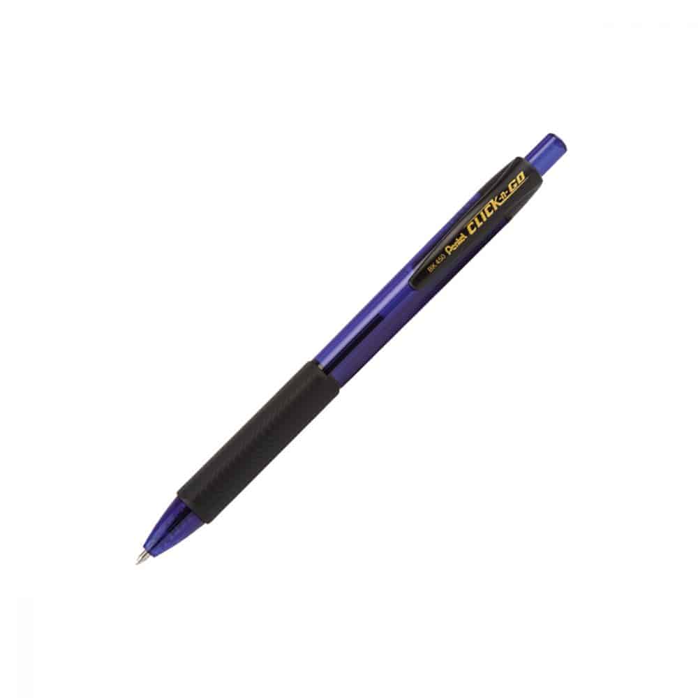 Stylo rétractable Pentel Clic-N-Go 1.0 - bleu