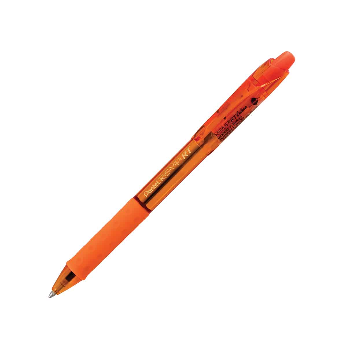 Stylo rétractable Pentel RSVP 1.0  - orange