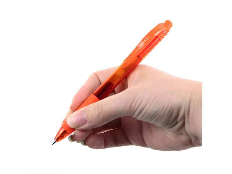Stylo rétractable Pentel Energel-X 0.7 - orange
