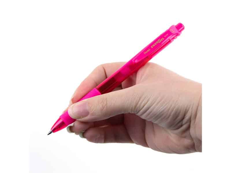 Stylo rétractable Pentel Energel-X 0.7 - rose