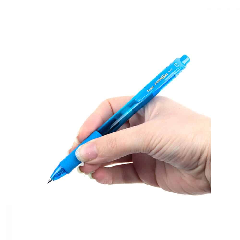 Stylo rétractable Pentel Energel-X 0.7 - bleu ciel