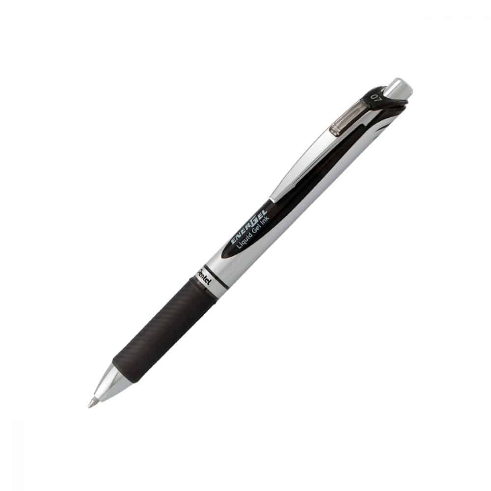 Stylo rétractable Pentel Energel 0.7 - noir