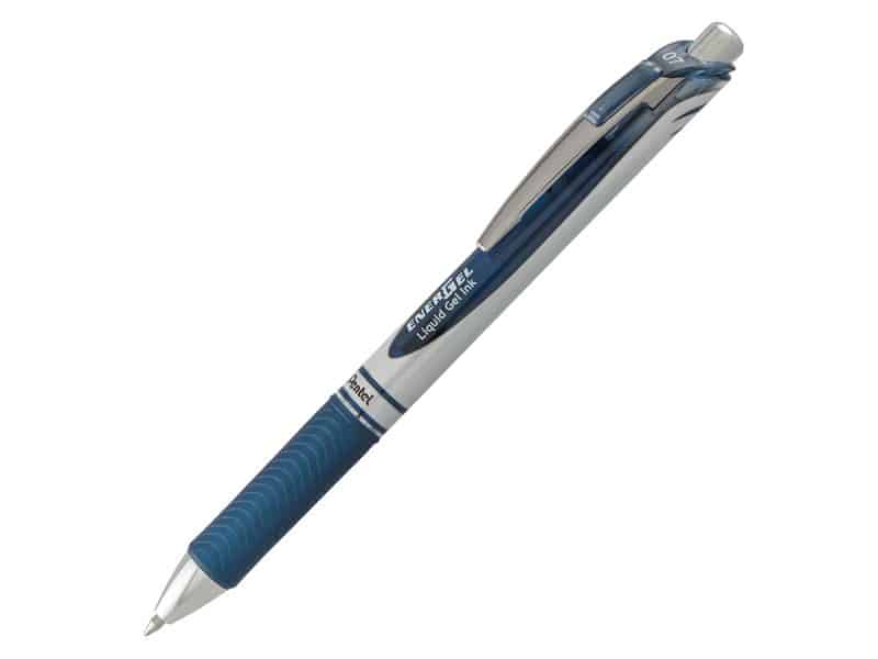 Stylo rétractable Pentel Energel 0.7 - bleu marin