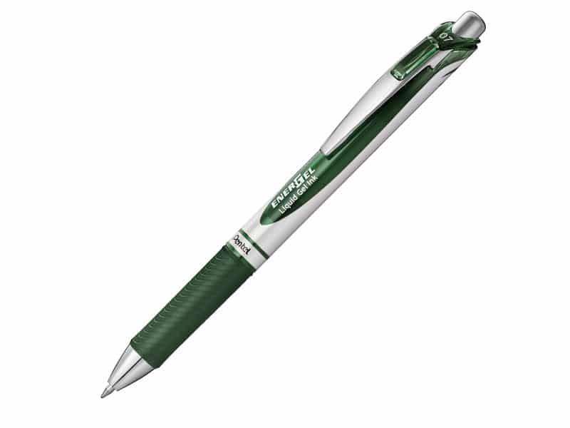 Stylo rétractable Pentel Energel 0.7 - vert forêt