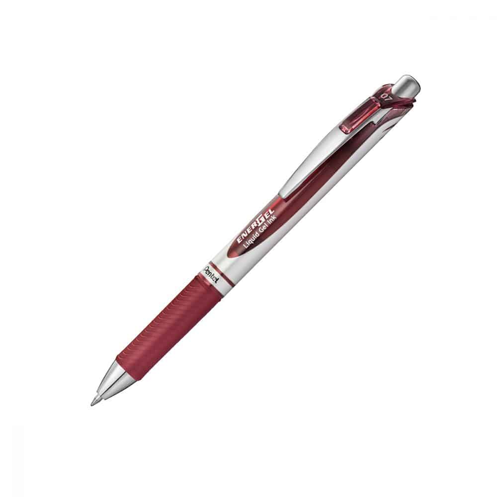 Stylo rétractable Pentel Energel 0.7 - bourgogne