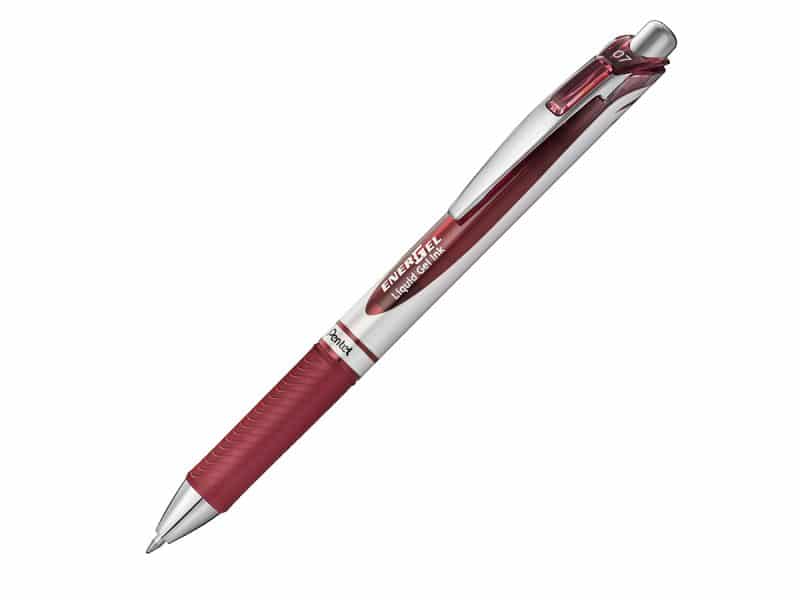 Stylo rétractable Pentel Energel 0.7 - bourgogne