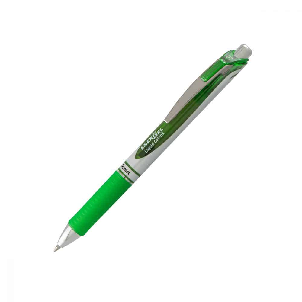 Stylo rétractable Pentel Energel 0.7 - vet lime