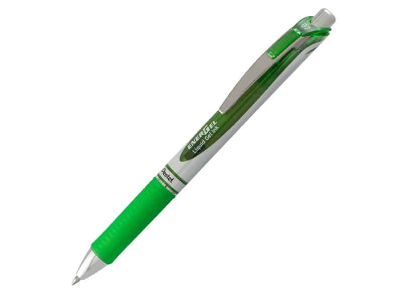 Stylo rétractable Pentel Energel 0.7 - vet lime