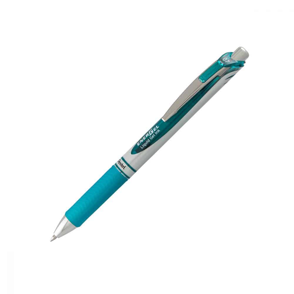 Stylo rétractable Pentel Energel 0.7 - turquoise