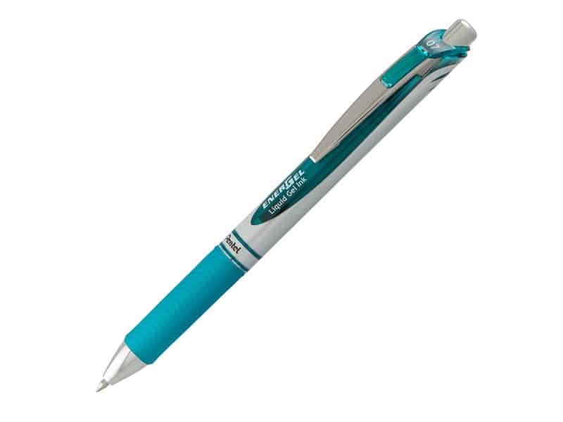 Stylo rétractable Pentel Energel 0.7 - turquoise