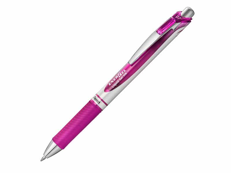 Stylo rétractable Pentel Energel 0.7 - magenta