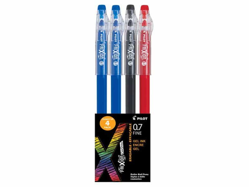Paquet de 4 stylos effaçables Frixion ball color stick 0.7