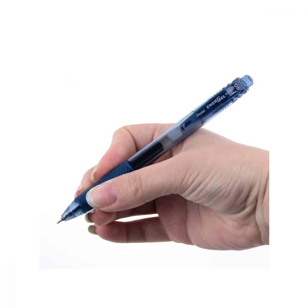 Stylo rétractable Pentel Energel-X 0.5 aiguille - bleu marin