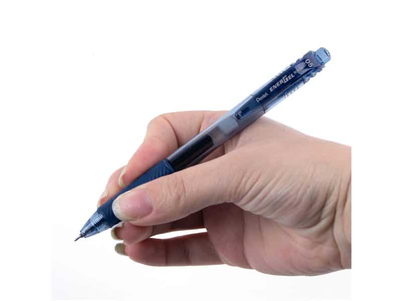 Stylo rétractable Pentel Energel-X 0.5 aiguille - bleu marin