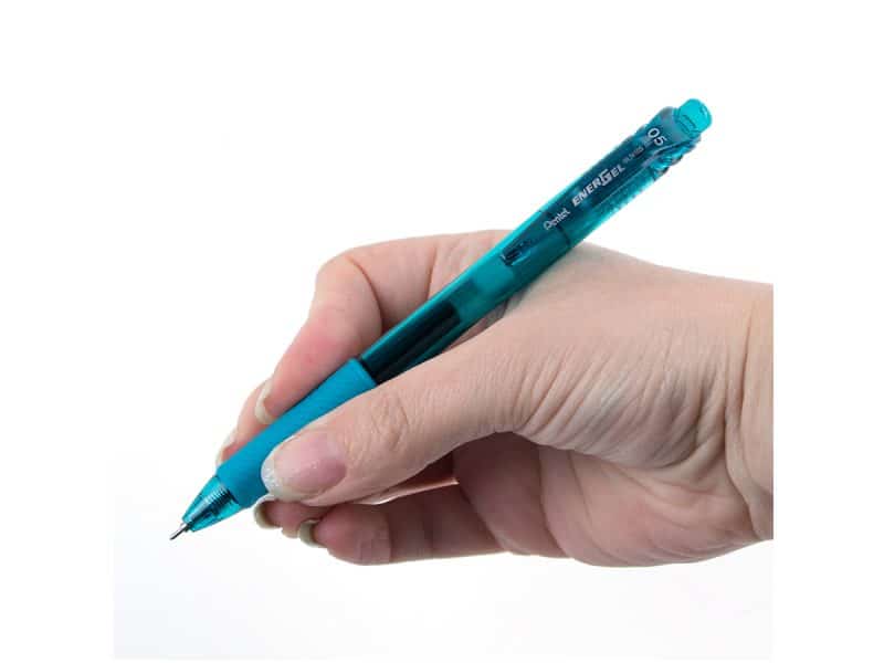 Stylo rétractable Pentel Energel-X 0.5 aiguille - turquoise