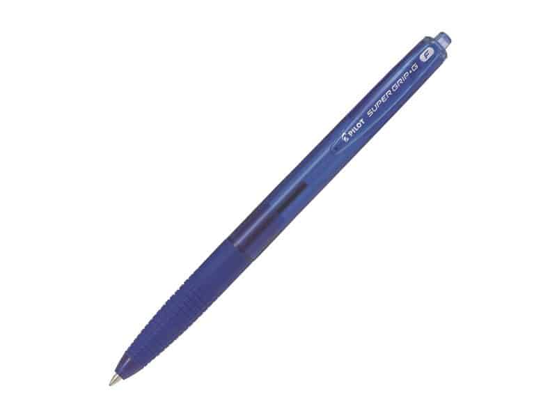 Stylo rétractable Pilot Super Grip G fin - bleu