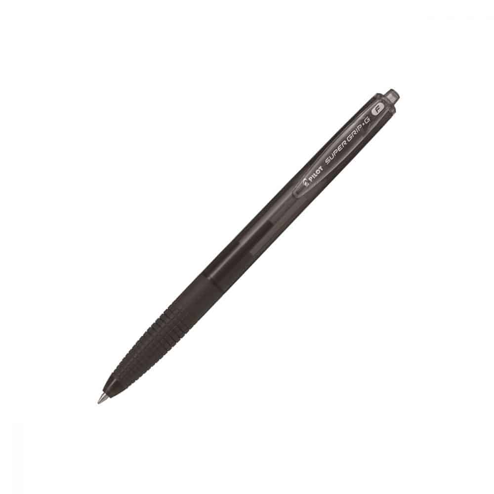Stylo rétractable Pilot Super Grip G fin - noir